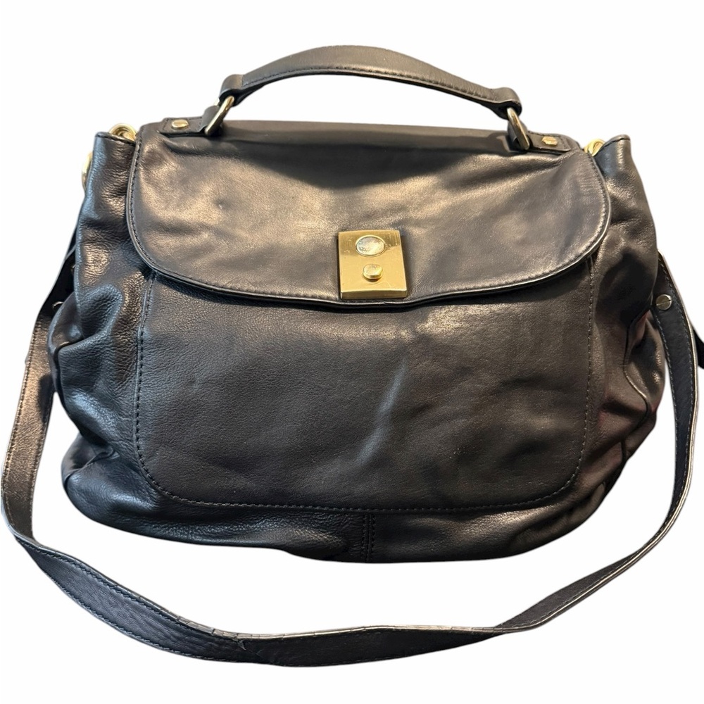 J. Crew Elegant Black Leather Handbag